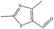 2,4-二甲基噻唑-5-甲醛结构式