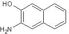 3-氨基-2-萘酚结构式