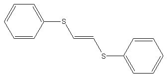 1,2-二(苯硫基)乙烯结构式