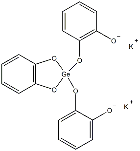 三(1,2-苯二醇酸根-O,O')锗酸二钾结构式