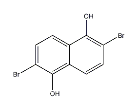 2,6-二溴萘-1,5-二醇结构式