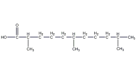 2,6,10-三甲基十一酸结构式