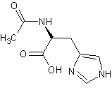 N-乙酰-L-组氨酸结构式
