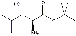 L-亮氨酸叔丁酯盐酸盐结构式