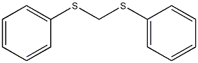 双(苯硫基)甲烷结构式
