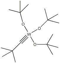 三(叔丁氧基)(2,2-二甲基次丙基)钨(VI)结构式