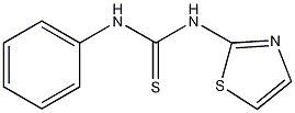 1-苯基-3-(2-噻唑基)-2-硫脲结构式