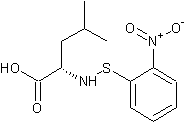 N-2-硝基苯基亚磺酰氯-L-亮氨酸结构式