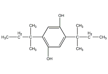 2,5-二叔戊基对苯二酚结构式