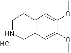 6,7-二甲氧基-1,2,3,4-四氢异喹啉盐酸盐结构式