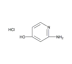 2-氨基-4-羟基吡啶盐酸盐结构式