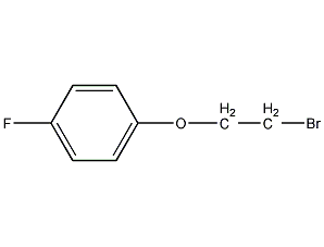 2-(4-氟代苯氧基)溴乙烷结构式