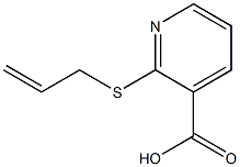 2-(丙烯基硫代)烟酸结构式