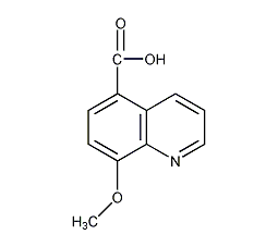 8-甲氧基喹啉-5-甲酸结构式