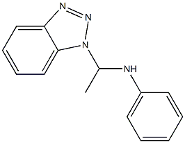 α-甲基-N-苯基-1H-苯并三唑-1-甲胺结构式