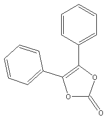 1,2-二苯基亚乙烯基碳酸盐结构式