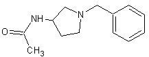 1-苄基-3-乙酰氨基吡咯烷结构式