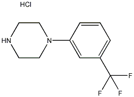 1-(3-三氟甲基苯基)哌嗪盐酸盐结构式