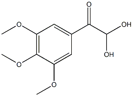 3,4,5-三甲氧基苯基乙二醛 水合物结构式