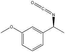 (S)-(-)-1-(3-甲氧苯基)乙基异氰酸酯结构式
