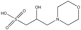 3-吗啉-2-羟基丙磺酸结构式