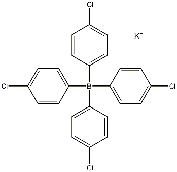 四(4-氯苯基)硼酸钾盐结构式