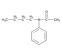 N-丁基乙酰苯胺结构式