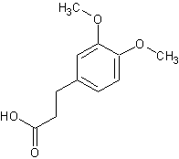 3-(3,4-二甲氧基苯基)丙酸结构式