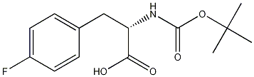 (S)-N-BOC-4-氟苯丙氨酸结构式