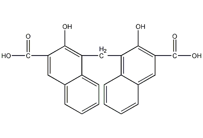 帕莫酸结构式