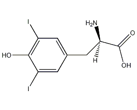 3,5-二碘-L-酪氨酸结构式