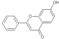 7-羟基黄酮结构式