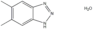 5,6-二甲基-1H-苯并三唑水合物结构式