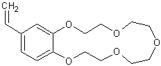 4-乙烯基苄-15-冠醚-5结构式