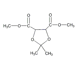 (4S,5S)-2,2-1,3-二氧戊环-4,5-二羧酸二甲酯结构式