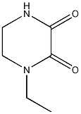 N-乙基-2,3-二酮哌嗪结构式