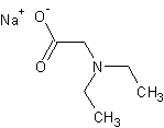 N,N-二乙基甘氨酸钠盐结构式