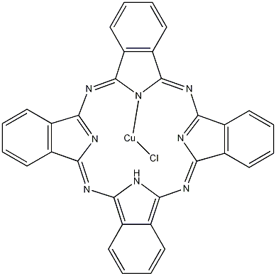 氯化酞菁铜结构式