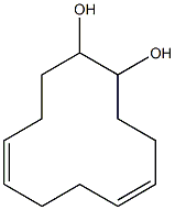 顺,反-5,9-环十二烷二烯-顺-1,2-二醇结构式