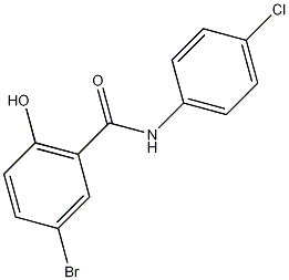 5-溴-4'-氯水杨酰苯胺结构式