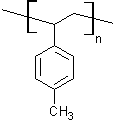 聚(4-甲基苯乙烯)结构式