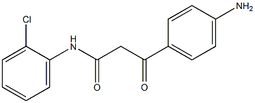 2-(4-氨基苯甲酰)-2'-氯乙酰苯胺结构式