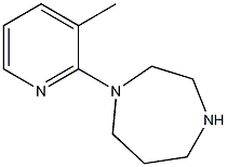 1-(3-甲基-2-吡啶基)高哌嗪结构式