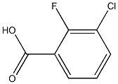 3-氯-2-氟苯甲酸结构式