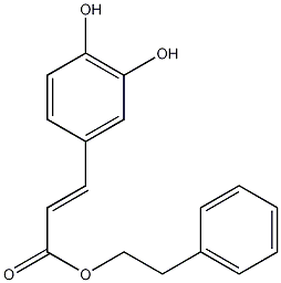 咖啡酸苯基乙酯结构式