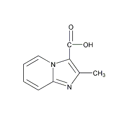2-甲基咪唑并[1,2-a]吡啶-3-甲酸结构式