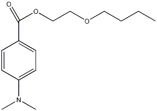 2-丁氧基乙基-4-(二甲氨基)苯甲酸结构式