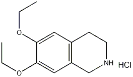 6,7-二乙氧基-1-甲基-1,2,3,4-四氢异喹啉盐酸盐结构式