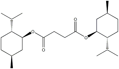 (1S)-(+)-琥珀酸二薄荷酯结构式