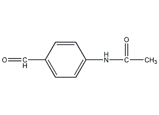 4-乙酰胺基苯甲醛结构式